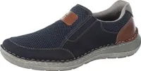 Rieker Herren Halbschuhe Slipper 03053-14, Größe:45 EU, Farbe:Blau