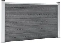 vidaXL Zahradní plot WPC 699x106 cm šedý