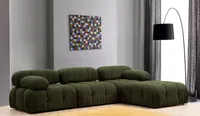 Hanah Home, Bubble- FTN2046, zielony, rozkładana sofa, rama: Drewno bukowe / płyta wiórowa