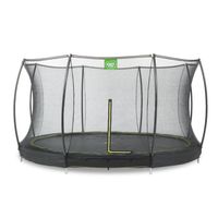 EXIT Silhouette Bodentrampolin ø366cm mit Sicherheitsnetz - schwarz