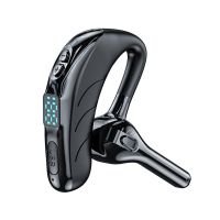 X13 Bluetooth-kompatibler 5.0 Ohrhörer Freisprech-LED-Digitalanzeige Einohr-Kopfhörer mit Mikrofon für Fitness-Schwarz
