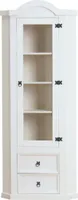 Eckschrank New Mexico Kiefer massiv weiss Mexiko Wohnzimmer Vitrine Schrank