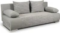 Schlafsofa Naki - Sofa mit Schlaffunktion und Bettkasten, Bettsofa, Couch (Grau + Grau (Alova 10 + Berlin 01))