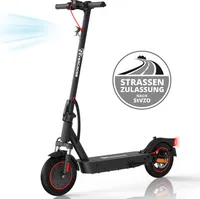 Evercross Elektroscooter, E-Scooter mit Straßenzulassung (ABE),10 Zoll, 400W, 10.4Ah, 20km/h, 30-35km Reichweite, APP, Faltbar, Sicheres Bremsensystem