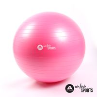 Apollo Gymnastikball 65cm | robuster Fitnessball und Sitzball Inkl. Pumpe | Rückenschonender Gymnastikball fürs Büro, Pilates, Yoga | Pilatesball fürs Workout - in 4 Farben - pink