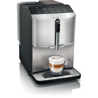 Siemens TF303E07 Plne automatický kávovar 1300 W, automatický čistiaci systém, strieborná metalíza Inox