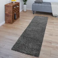 TT Home Teppich Hochflor Wohnzimmer Shaggy Soft Und Flauschig Moderne Unifarbene Designs Größe 70x250 cm