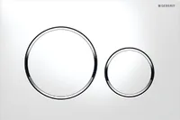 GEBERIT SIGMA20 WC Betätigungsplatte 2-Mengenspülung in weiß / chrom