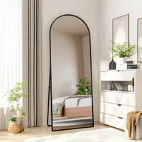 ProximaX Bogen Ganzkörperspiegel, 60 x 165 cm Gewölbter Standspiegel Groß in voller Länge, an der Wand montiert, lehnend, Bodenspiegel Ganzkörper als Ankleide Eitelkeitsspiegel für elegantes Ankleiden und Selbstvergewisserung