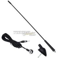 Antena dachowa samochodowa prętowa 16V 43cm radiowa BLACK DIN do wielu pojazdów