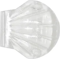 Spirella Duschvorhangklammer - 2 Stück - Transparent Wandfixierung für Duschvorhang zum Kleben Muschel Shell Clip