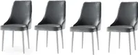 Skye Decor, Seyhan - Grey - 2, Esszimmerstühle, Grau, 52 x 98 x 50 cm