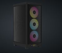 Corsair 2000D RGB AIRFLOW Small Form Factor (SFF) Schwarz  CORSAIR Produktfarbe: Schwarz, Anzahl USB 3.2 Gen 1 (3.1 Gen 1) Typ-A Ports: 2, Typ: PC, Formfaktor: Small Form Factor (SFF), USB 3.2 Gen 2 (3.1 Gen 2) Anzahl der Steckplätze vom Typ C: 1, Unterstützte Motherboards Formfaktoren: Mini-ITX, Netzteil enthalten: Nein, Unterstützte Hard-Disk Drive Größen: 2.5 Zoll