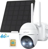 ieGeek Überwachungskamera Außen mit SIM TLE, 9600mAh Akku Camera mit Solarpanel,  IP Kamera Outdoor mit PTZ, Farbnachtsicht, PIR Bewegungsmelder