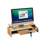 Monitorständer Bildschirmerhöhung  Monitorerhöhung Schreibtischregal Holzständer 