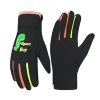 Kinder-Winterhandschuhe, winddichte, warme Skihandschuhe, für 8-13 Jahre, wasserdichte Cartoon-Schnee-Handschuhe 1 Paar schwarz Großes Kind