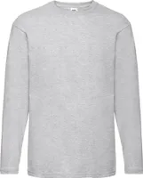Pánske tričko Fruit Of The Loom s dlhým rukávom a výstrihom BC331 (XL) (sivá škvrnitá)