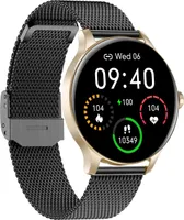 Smartwatch Garett Classy gold-black steel