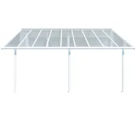 Palram - Canopia Aluminium Terrassenüberdachung Sierra Weiß 299x555x305 cm