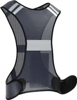 EAZY CASE Reflektorweste Sicherheitsweste flexibel einstellbar Warnweste mit Reflektoren atmungsaktiv reflektierend Straßenverkehr, Schwarz
