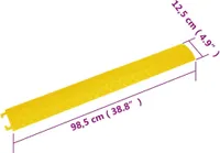 vidaXL Kabelové mosty 4 ks 98,5 cm žlutá