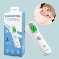 HYGISUN Kontaktloser Infrarot Thermometer für Babys bis Erwachsene I einfache Handhabung mit Fieberalarm I sofortige Messung für Körpertemperatur, Umgebung und Oberflächen