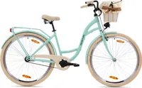 Goetze Style 28 Zoll Damen Citybike, 1-Gang Rücktrittbremse, Tiefeinstieg, Komfortfahrrad mit Korb