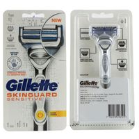 Gillette Skinguard Sensitive Power Rasierer mit 1 x Klinge für empfindliche Haut