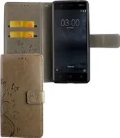 Etui na telefon komórkowy Nokia 3.1 / Nokia 3 2018 Etui z portfelem Etui ochronne Szary
