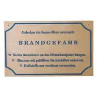 Hinweisschild "Brandgefahr"