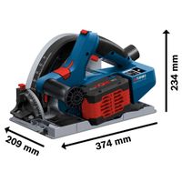Akku-Tauchsäge BITURBO GKT 18V-52 GC | 18 Volt 2x5,5 AH Akkus in L-BOXX 238 + FSN 1400