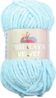 Strickfein Himalaya Dolphin Velvet super Bulky Chenille Garn Wolle strickgarn 100 gr 90006 - babyblau