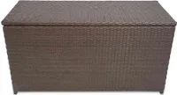 vidaXL Garten-Auflagenbox Braun 120x50x60 cm Poly Rattan