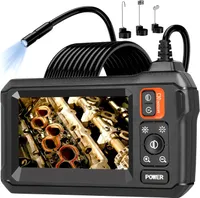 Endoskopická kamera se světlem 5M, endoskopická kamera 4,3" LCD displej HD 8,0 mm inspekční kamera IP67 vodotěsná, 1080P HD potrubní kamera