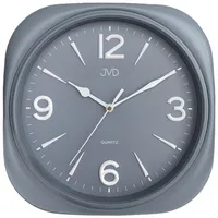 JVD HX2444.4 Wanduhr Quarz analog grau leise ohne Ticken