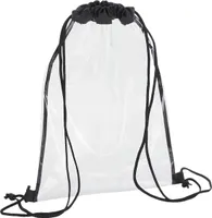 Bagbase - Turnbeutel BC5503 (Einheitsgröße) (Transparent/Schwarz)