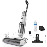 JONR ED12 Nass Trockensauger, 850ml Wassertank, 35 Minuten, Kantenreinigungsbürste 6mm, automatische Reinigungsfunktion, für Hartböden, Tierhaare