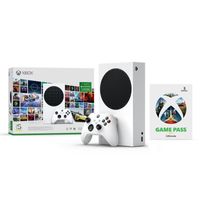 Microsoft Xbox Series S - Starter Bundle 512 GB WLAN Weiß  MICROSOFT Produktfarbe: Weiß, Eingebauter Ethernet-Anschluss: Ja, Anzahl USB 3.2 Gen 1 (3.1 Gen 1) Typ-A Ports: 3, WLAN: Ja, Interne Speicherkapazität: 512 GB, Speichermedien: SSD, Plattform: Xbox Series S, Anzahl HDMI-Anschlüsse: 1, Integriertes optisches Laufwerk: Nein, Anzahl enthaltener Controller: 1, Videospiel enthalten: Nein