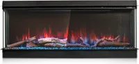 Termofol Elektrokamin - Kamin Elektrisch - Elektrokamin mit Heizung und Kaminfeuer - Schwarz - 84x46x17,9 cm