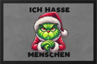 Ich Hasse Menschen Fußmatte Weihnachtsmuffel Sarkasmus Anti-Weihnachten Geschenkidee