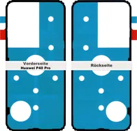 Huawei P40 Pro Akkudeckel Klebefolie Kleber Backcover Rahmen Adhesive Dichtung Batterie Glue