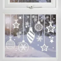 Landhaus Weihnacht Kugel Fensterdeko