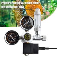 Rückschlagventil des CO2 Druckminderer Rückschlagventils Aquarium Magnetventil Doppel Manometer Druckminderer für Gartenschlauch