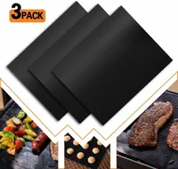 3er Set BBQ Grillmatte aus Teflon Antihaft Grillmatten zum Grillen Backen BBQ bis 500°F