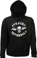 Avenged Sevenfold Death Bat Logo Kapuzenpullover Pullover Schwarz – Offizielles Merchandise -  XL