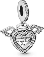 PANDORA Charm "Herz & Engelsflügel"