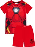 Iron Man - Schlafanzug mit Shorts für Jungen NS7335 (110) (Rot)