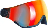 BLACK CREVICE Skihelm Ersatzvisier - Modell: Gstaad, Kirchberg, Silvretta, Calgary, Leogang | Farbe: Rot Revo
