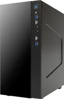 itek SMALLCOM-G Schwarzes Mini Tower Gehäuse für PC micro ATX/Mini-ITX 4 USB 1x92mm