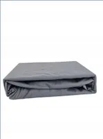 Prostěradlo s gumou šedé 140x220 Jersey PREMIUM GRUBE 100% bavlna